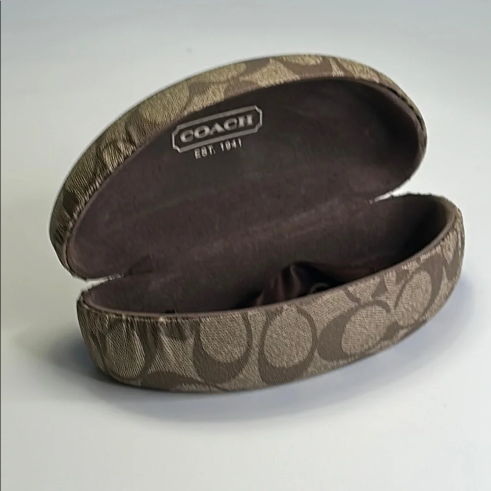 COACH HARD SHELL HINGED EYEGLASS/SUNGLASS CASE